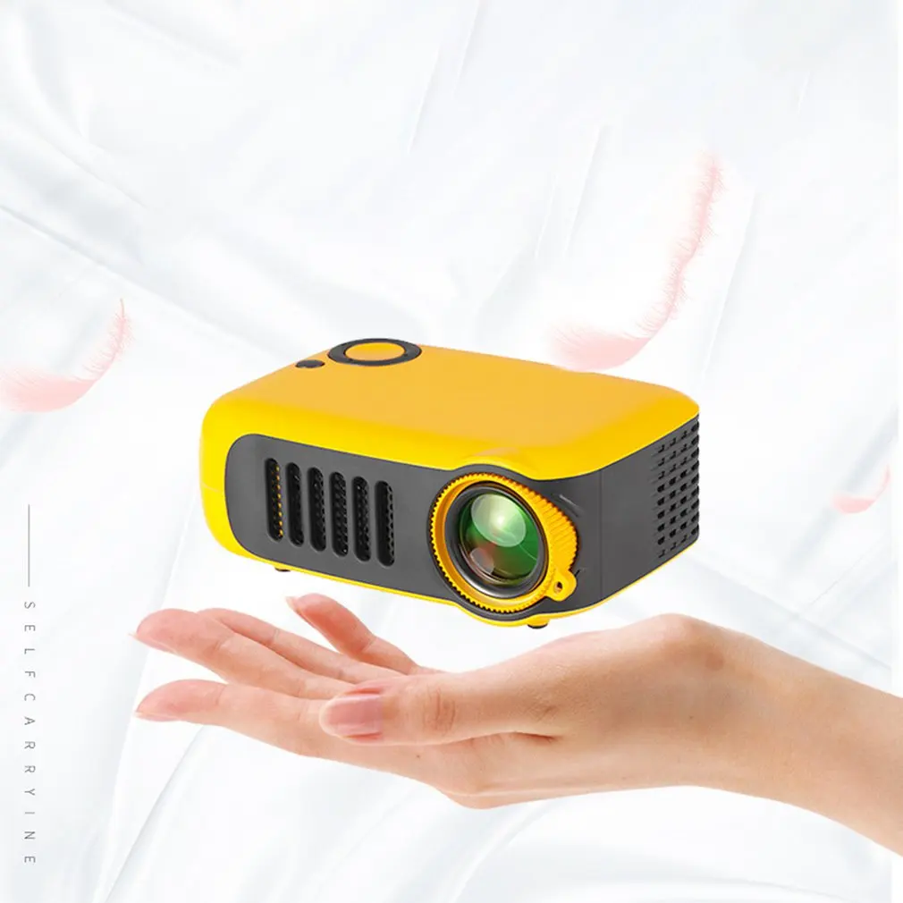 A2000 Домашний Мини пико-проектор Led развлекательная поддержка Hd проектор подсветка оптических линз многофункциональный интерфейс оранжевый