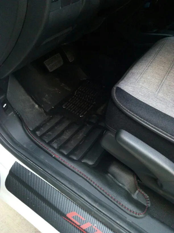 Волокно кожа автомобильный коврик для honda city 2008 2009 2010 2011 2012 2013 аксессуары