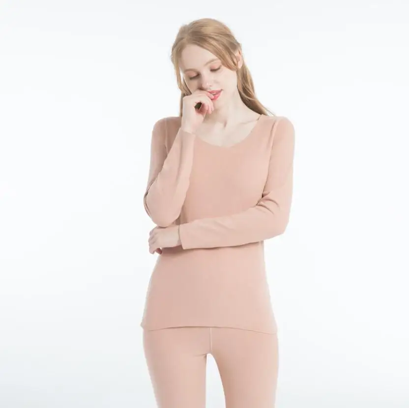 thermique femme Утепленное женское термобелье, туники, теплые женские Pantalon, Termico Mujer, водолазка, Дамская внутренняя одежда, Зимние Боди, термо костюмы - Цвет: thermique femme