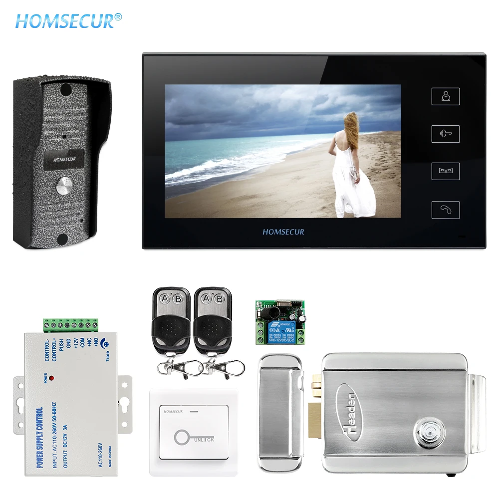 HOMSECUR 7\ Hands-free Video Door Entry Phone Intercom Call System+700TVLine Outdoor Monitoring TC031+TM704-B HOMSECUR 7\ Hands-free Video Door Entry Phone Intercom Call System+700TVLine Outdoor Monitoring TC031+TM704-B