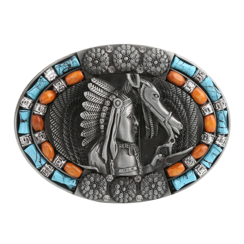 Belt Buckle Replacement Vintage Style Horse Head Western Cowboy Rodeo Large belt accessory пряжка для ремня мужская