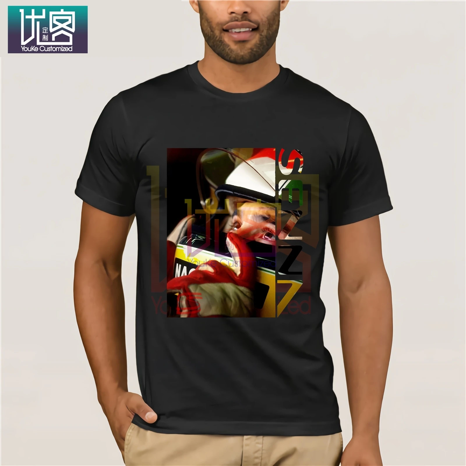 Стильная футболка Ayrton Senna уникальные Забавные футболки хлопковые топы с