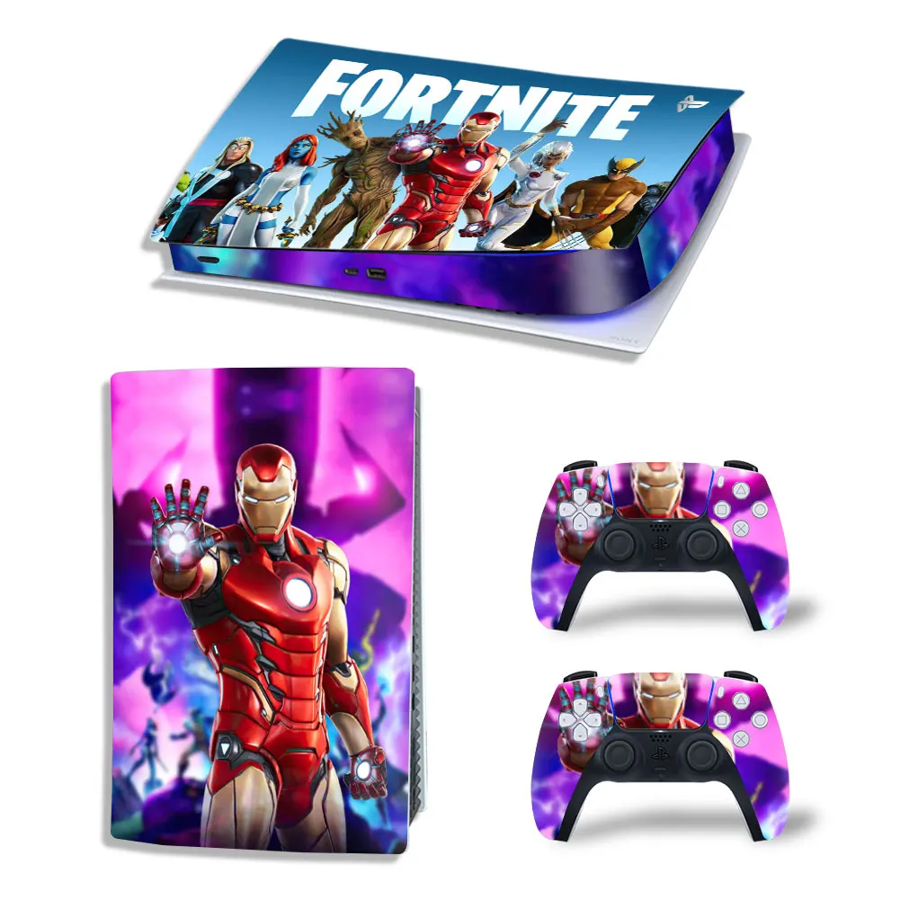 Marvel Star Wars PS5 Digital Edition Skin Sticker Decal Cover for PlayStation 5 Console and 2 Controllers PS5 Skin Sticker Vinyl 