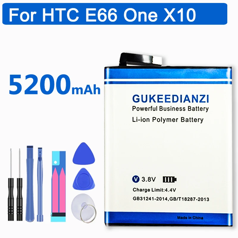 GUKEEDIANZI B2PXH100 литий-ионный аккумулятор 5200 мАч(черная версия) для htc 2PXH100 E66 X10 X10w X10 LTE-A One X10 One X10 LTE-A