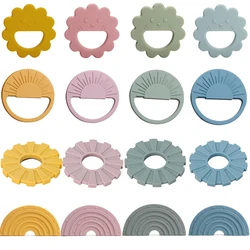 Baby Silicone Teethers Rodent Teething Ring Toddler Newborn Molar Pain Soothing Teething Toy Natural Stop Sucking Thumb Toys