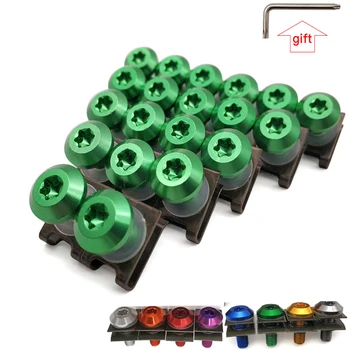 

For Kawasaki KX450F KX100 kx 85 125 250 250f 450f Motorcycle Fairing Aluminu hexagon socket Screws Clips Body Spring Bolt Kit