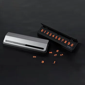 

MINI Temporary Stop Sign Car Flip Parking Card Car Can Hide The Number Of Mobile Phone Cards