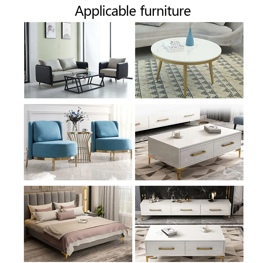 4pcs Metal Furniture Legs for Coffee Table Feet 12/15/18cm Light Luxury TV Cabinet Sofa Chair Hardware for Furniture Legs Foot