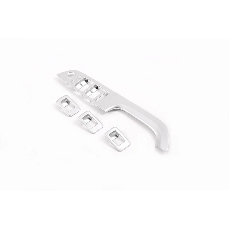  Car Matte Window Lift Button Frame Trim 4 Pcs For BMW E90 E92 E93 3 Series 2005-2012 LHD Accessorie