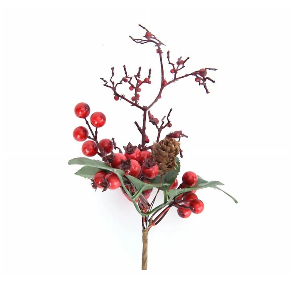 

Christmas Artificial Pine Cone Pine Branches For Holiday Decoration Great Addition Decor Crafts Xmas Tree Fake Flower Decor