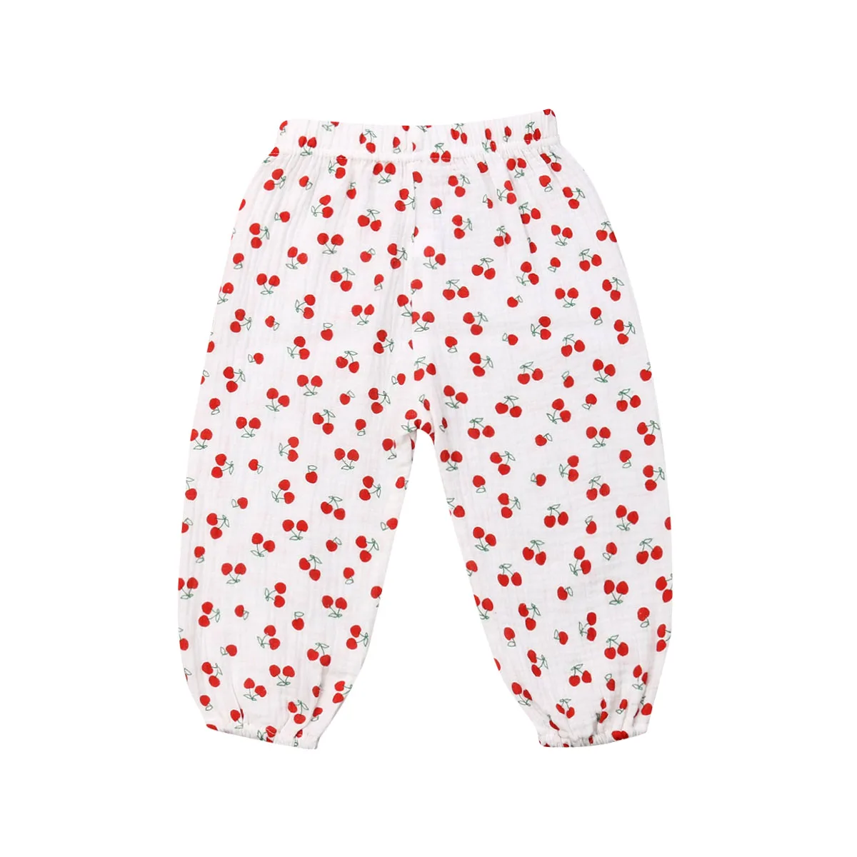 White Pink Kids Boys Girls 6M-3T Cotton Casual Trousers Toddler Leggings Harem Pants - Цвет: White Pink