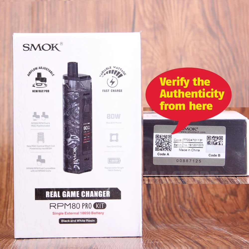 Smok портативный Pod Mod 40 Вт 80 набор электронных сигарет SMOK RPM40 RPM80 Pro Vape 1500 мАч и 4 3 мл