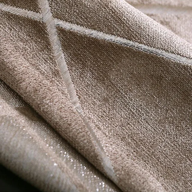 color3curtain Хлопок Лен полосатый Современная Роскошь Оконные Шторы для Гостиной Кухня Черный Занавес Французский Обработки Окна Прокладка - Цвет: color3curtain