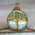 Tree Of Life Glass Cabochon Statement Pendant Necklace 12