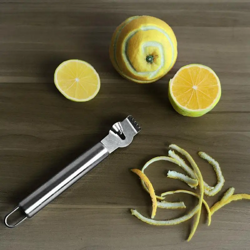 Stainless Steel Lemon Peeler Kitchen Gadgets Orange Peeler Citrus Fruit Planing Knife Fruit