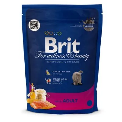 Корм для взрослых кошек Brit Premium, 800 г