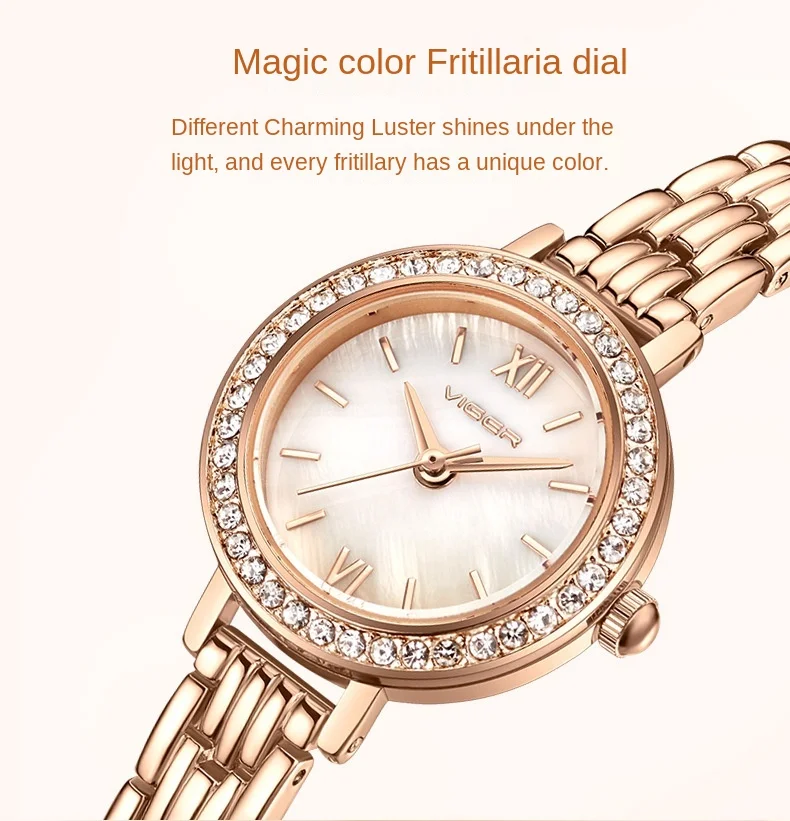 Fashion Trend Women's Watch Waterproof Quartz Bracelet Watch Student Diamond Inlaid Watch