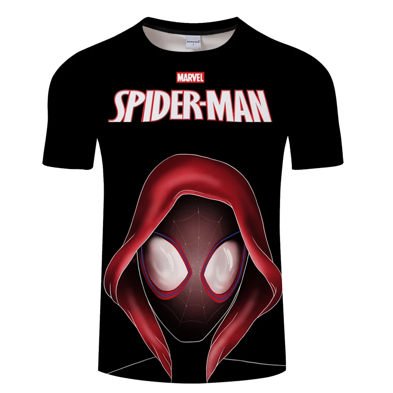 Новинка, Мужская футболка с 3D принтом "Человек-паук Гвен", черная модная повседневная футболка, одежда "Человек-паук", топы с Веном, цельная футболка
