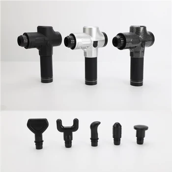 

Muscle Massage Gun Sport Therapy Massager Body Relaxation Pain Relief Slimming Shaping Massager 6 Heads With Bag