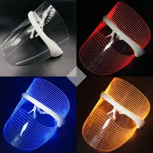 3 Colors LED Light Therapy Face Mask Anti-aging Beauty Device Facial Rejuvenation Whitening Tool Wrinkle Removal Skin Tighten