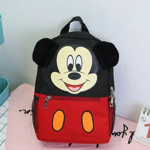 Disney Kids Backpack New Mickey Mouse School-Bag Children Girls Boys Backpacks Polyester Cute Cartoon Kindergarten Bags - Цвет: F