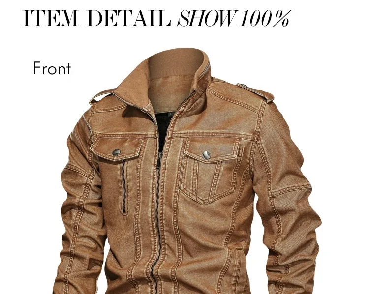 Новая мотоциклетная кожаная куртка для мужчин зима осень повседневные винтажные Куртки из искусственной кожи мужской костюм Байкер с карманами на молнии Дизайнерские Пальто