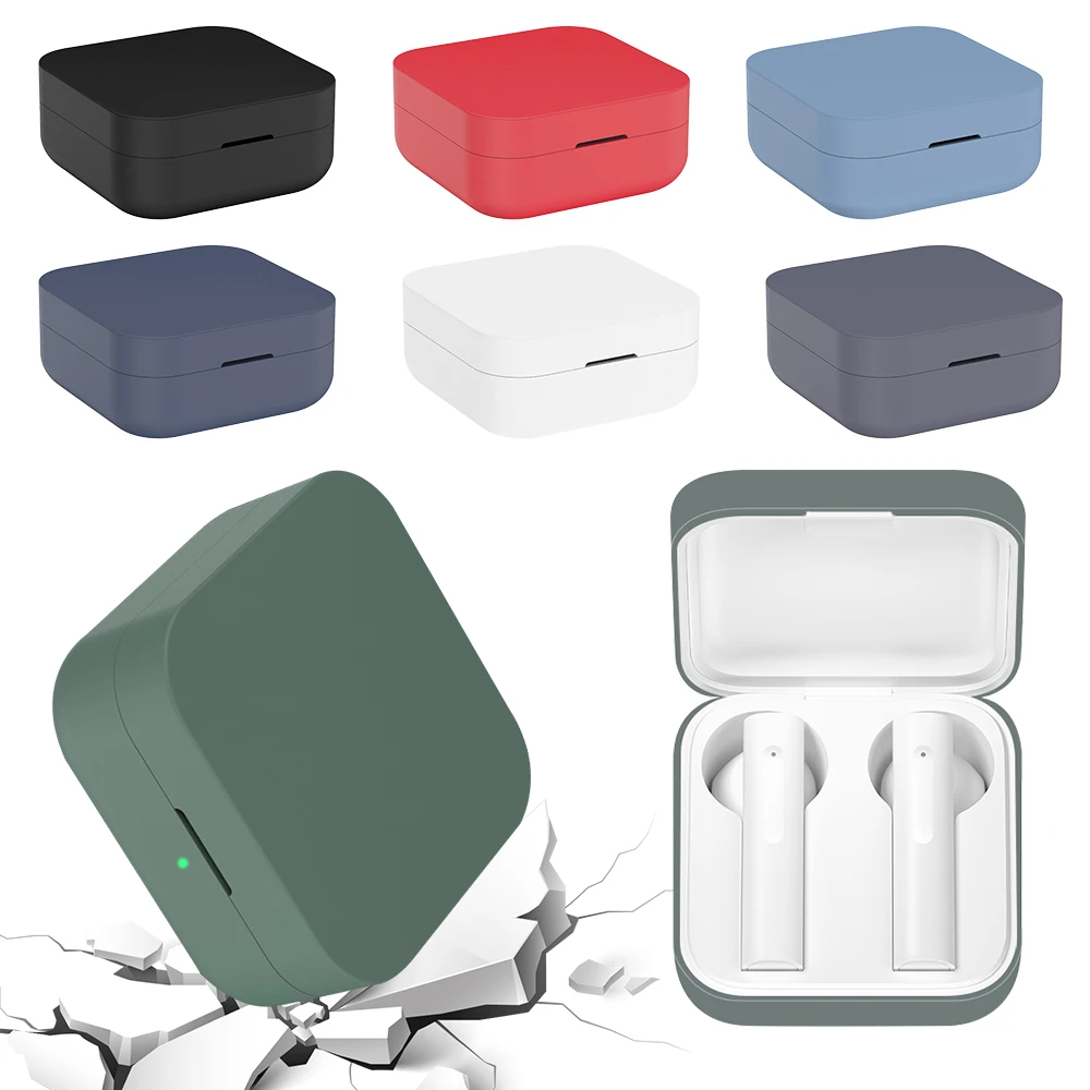 

Earphone Case Without Buckle For Xiaomi Air 2 SE Sport Running Headphone Accessories For Xiaomi Headphone Protective Sleeve