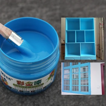 

Blue Wood Varnish Acrylic Lacquer Coloring Painting Water-based Paint for Wood Fabric Furniture Wall