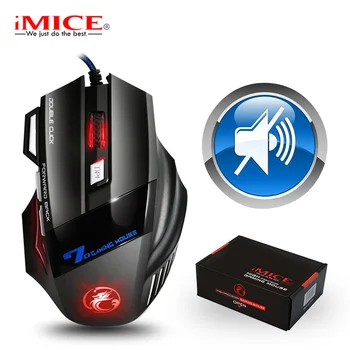 

Computer Gaming Mouse Wired Game Mouse Gamer Ergonomic Mice 5500 DPI Silent Mouse Optical backlit Mause 7 Buttons For PC Laptop