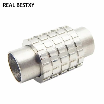 

20pcs/lot custom logo hole:6mm Magnetic Clasps Connectors for DIY Bracelet Jewelry Art Crafts Making Leather Strap steel closure