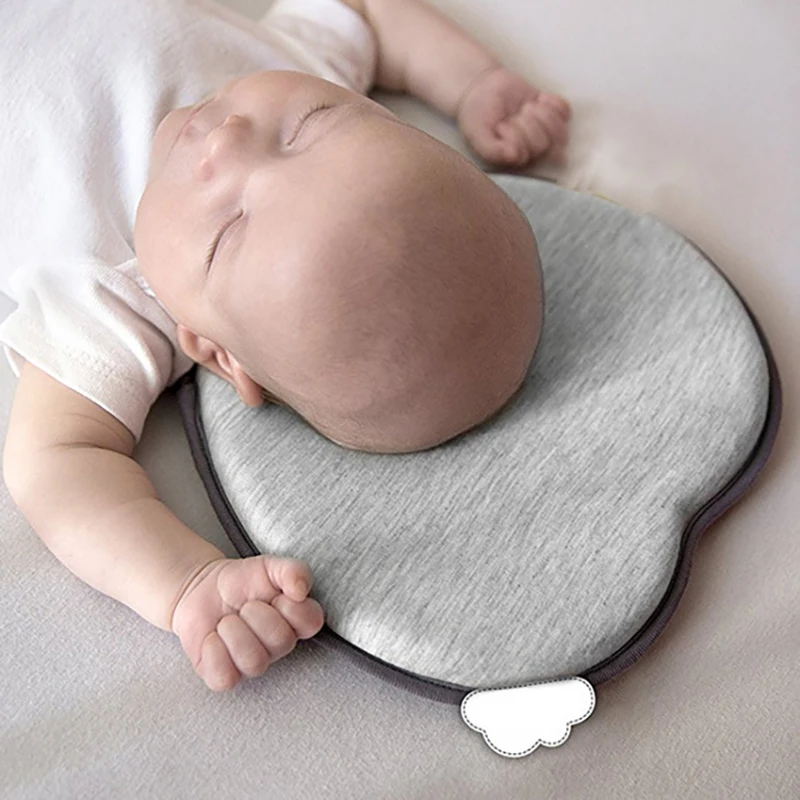 Подушка для новорожденных, плоская подушка для головы, подушка с памятью в форме сердца для маленьких мальчиков и девочек, YTL002