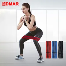 DMAR Yoga Hip Resistance Bands Gym Fitness Equipment Training Exercise Yoga Booty Legs Thigh Arm For Warmup Squats Peach Buttock