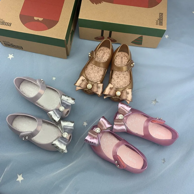 Melissa Mini детская обувь со стразами принцессы из ПВХ 2020 новые летние сандалии