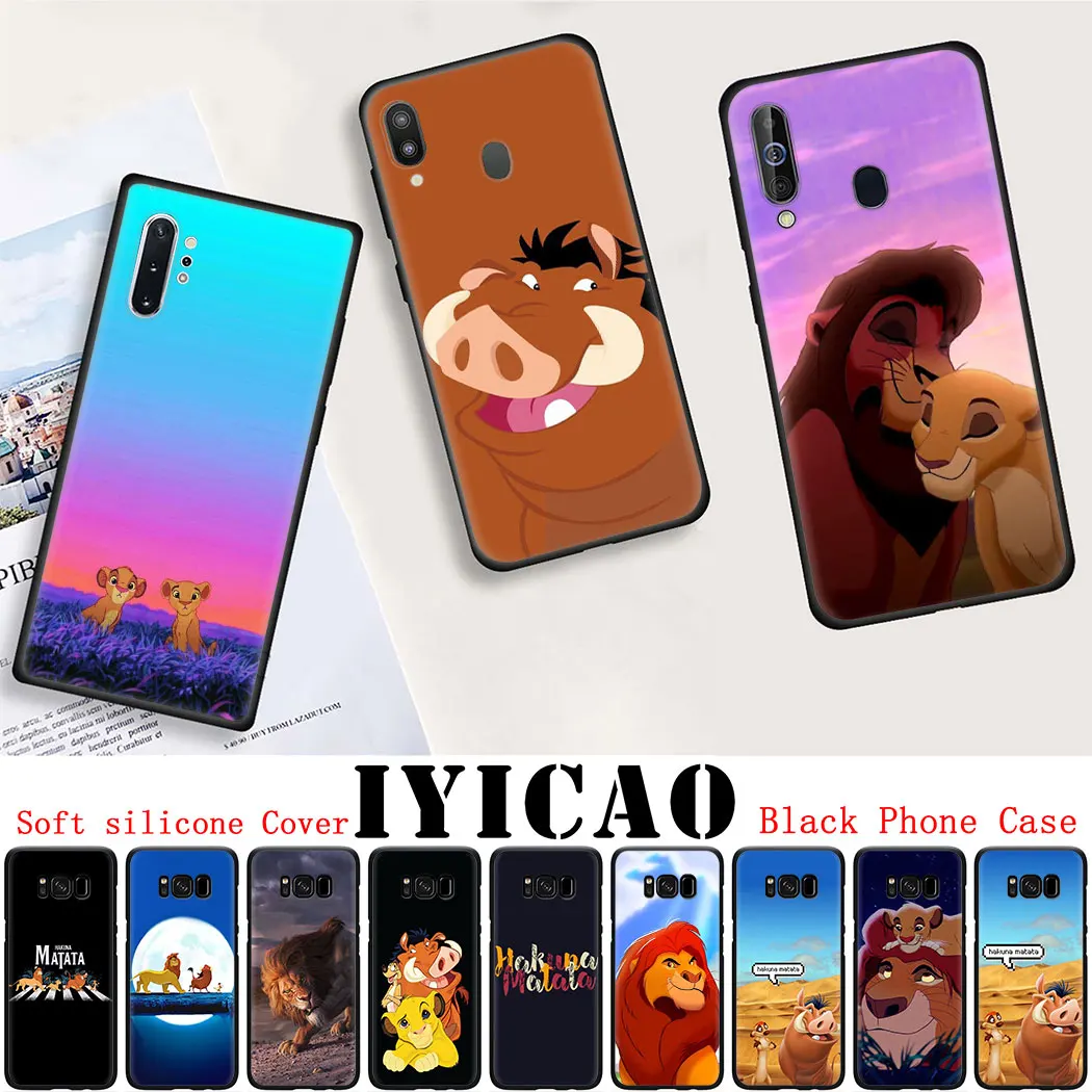 Мягкий силиконовый чехол для Samsung Note 10 S10 Lite S20 Plus Ultra A91 A81 A71 A51 телефона Hakuna Matata Lion