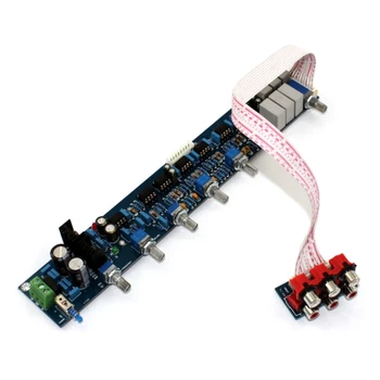 

NE5532 Preamplifier Tone Bord HIFI Preamplifier 5.1 Volume Control Tone EQ Preamp for 5.1 Amplifier Diy AC15V-0-AC15V