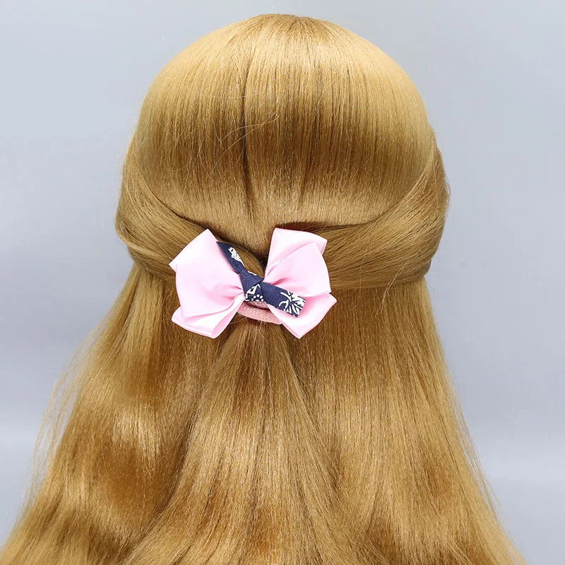 Kawaii/аксессуары для волос для девочек; эластичные резинки для волос; резинка для волос; женская шелковая лента; H13