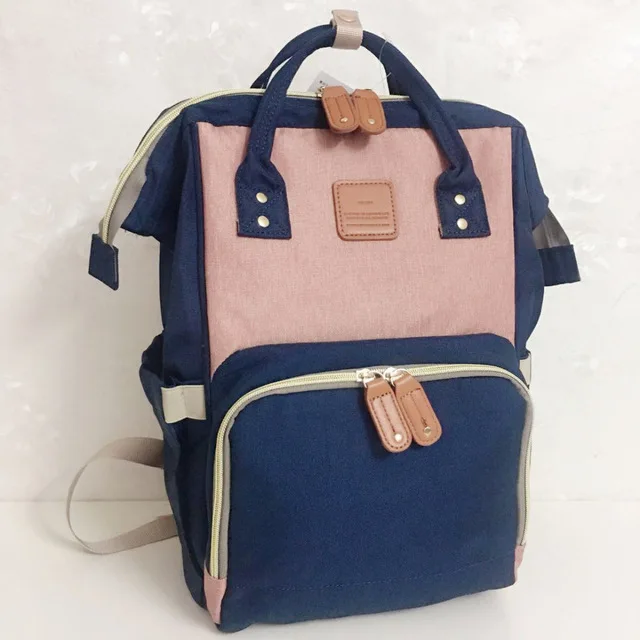 Новые водонепроницаемые сумки для мам, сумки для подгузников для мам, сумка для подгузников с принтом, рюкзак для мам для коляски, уход за ребенком - Цвет: Pink