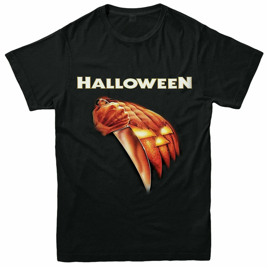 Хэллоуин футболка Slasher Майкл Майерз костюм для взрослых Мужская уличная одежда