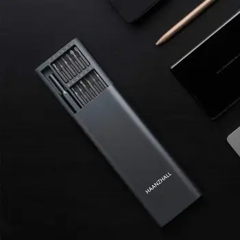 

HAANZHALL Daily Use Screw Kit 24 Precision Magnetic Bits Alluminum Box Screw Driver xiaomi smart home Kit