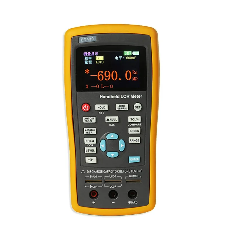 US $123.67 100240V Multifunction Handheld LCR Digital Resistance Meter High Precision Capacitance Inductance Resistance Meter Tester ET430