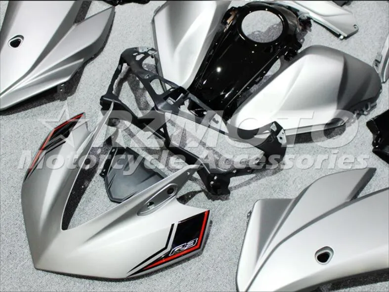 4 подарки ABS литьевая форма мотоцикл Обтекатели подходит для YAMAHA R3 R25- 15-19 капот кузова набор Серебряный черный крутой