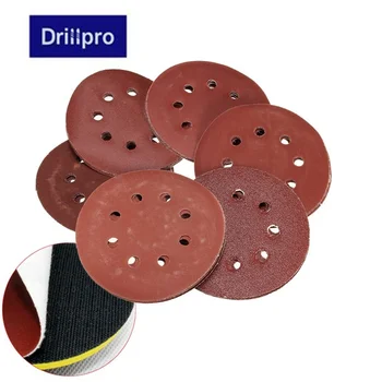 

30pcs 5 Inch Ho Loop Sanding paper with 8 Hole Sand Pads Polishing Set 80-2000 Grit Sander Disc Abrasives for Polish Machine