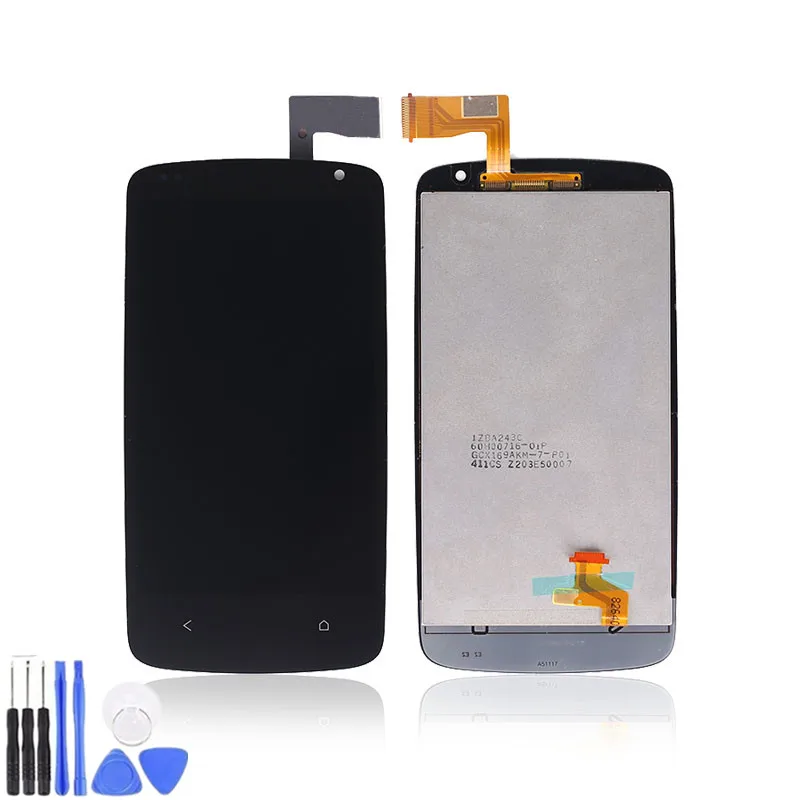 Для htc Desire 500 ЖК дигитайзер сенсорный экран стеклянная панель ЖК-дисплей в сборе