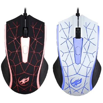 

WARWOLF 7 Color Light Gaming Mouse 4D USB Wired Gaming Mouse 4 Gears 2400 DPI for PC Laptop Mouse