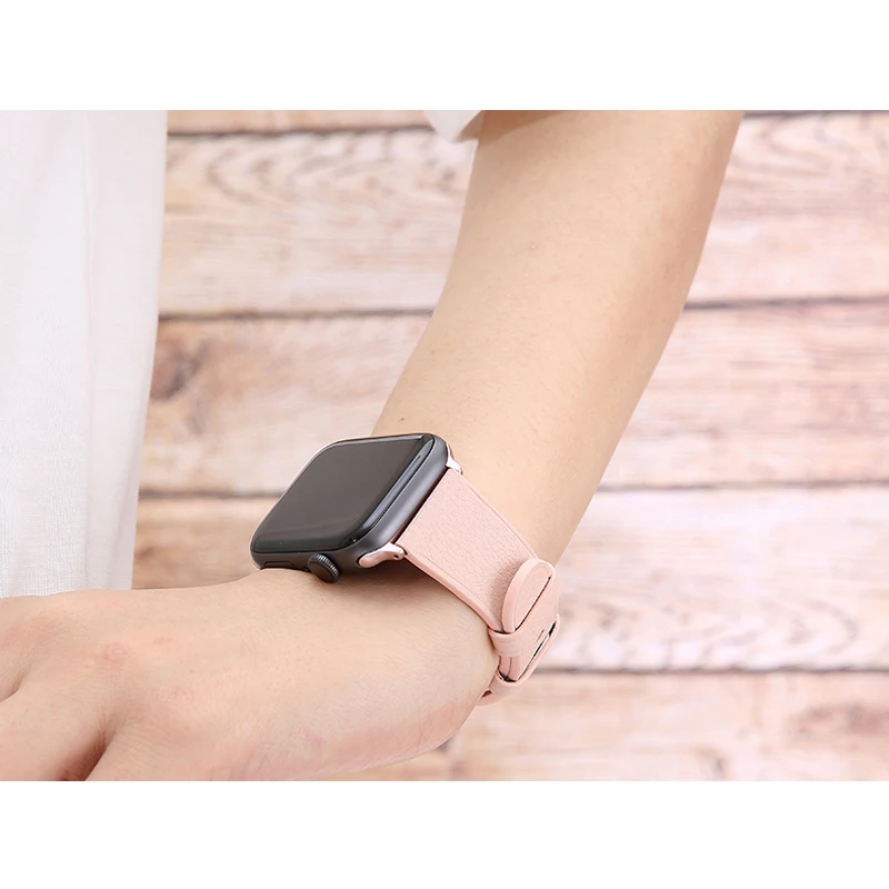 Кожаный ремешок для Apple watch band 42 мм 38 мм ремешок для часов iwatch 4 3 44 мм 40 мм correa наручные браслеты серии 4 3 2 1 Аксессуары