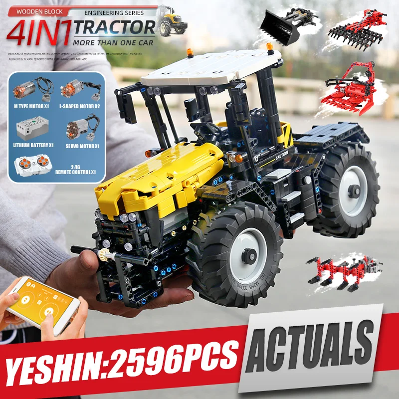DHL 20006 Technic Motor power L350F модель колесного погрузчика совместимая с новыми 42030