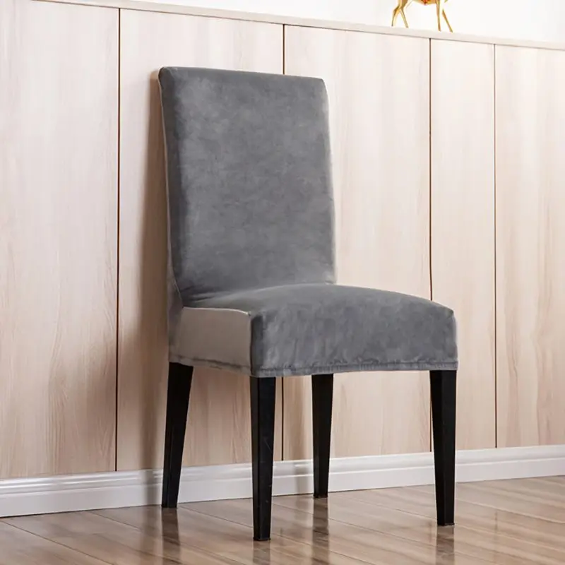 Description Picture 6 of item100% Velvet Chair Cover Super Melting Soft And Delicate Seat Covers Chair Covers Spandex Restaurant Hotel Party Banquet