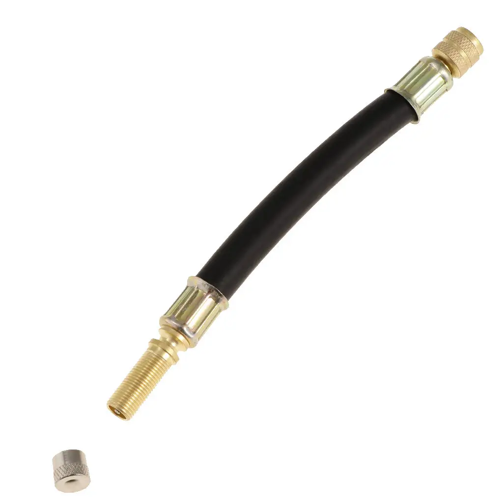 Trucks RV Dual Flexible Tire Wheel Valve Extension Adaptor 140mmValve