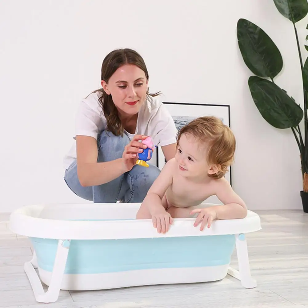 Детская ванна портативный Душ бочонок Складной экономии пространства Нескользящие нескользящие для купания новорожденных