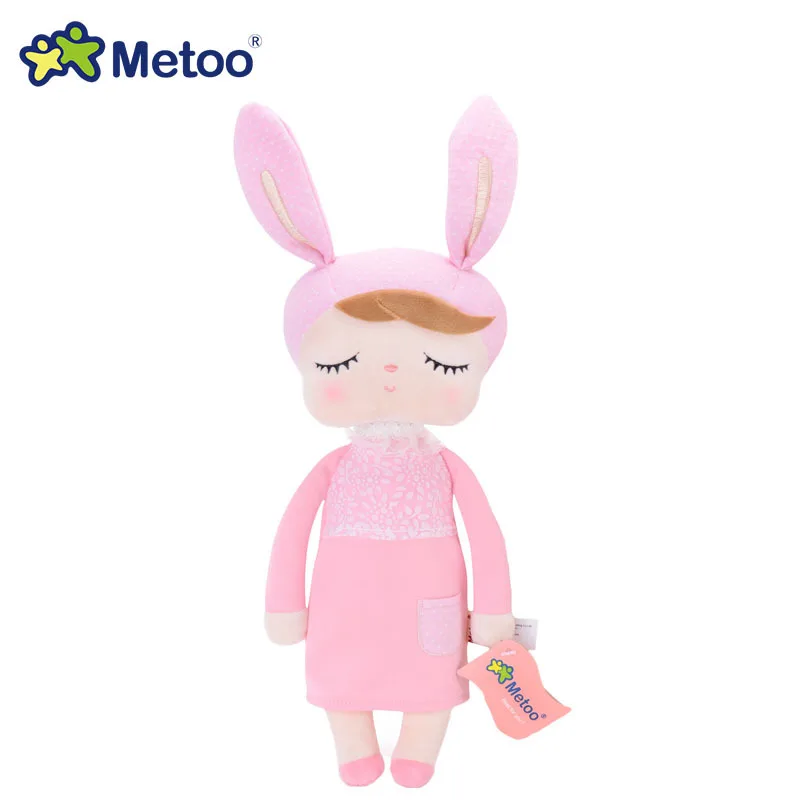 Кукла Metoo, плюшевые игрушки для девочек, милый мультяшный кролик Анжела, мягкие животные для детей, оригинальная коробка - Цвет: 912-14